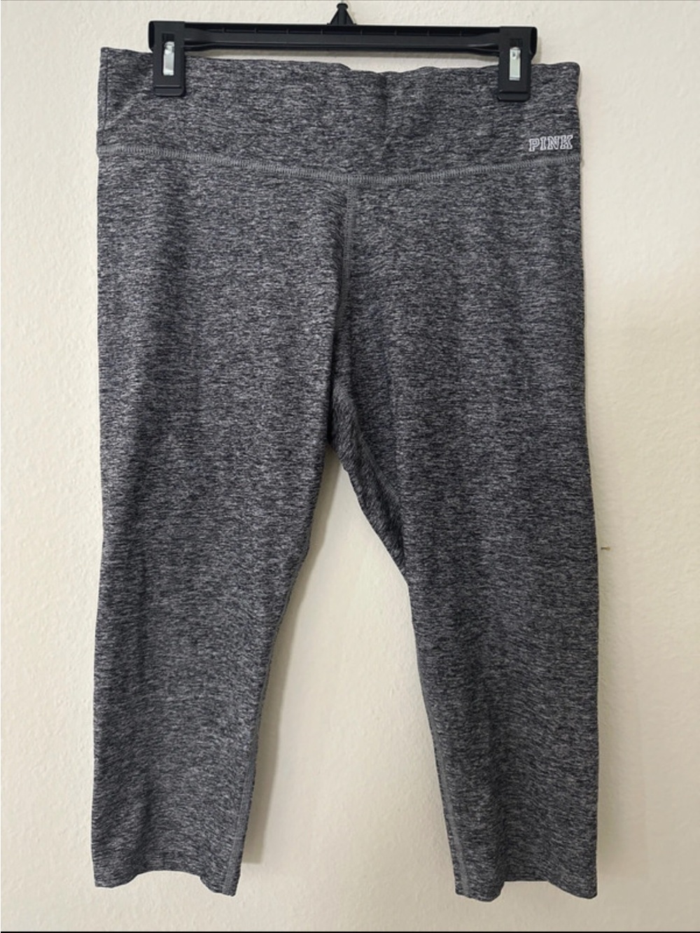 PINK Victoria's Secret Gray Marl Capri Leggings